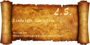 Ludvigh Sarolta névjegykártya